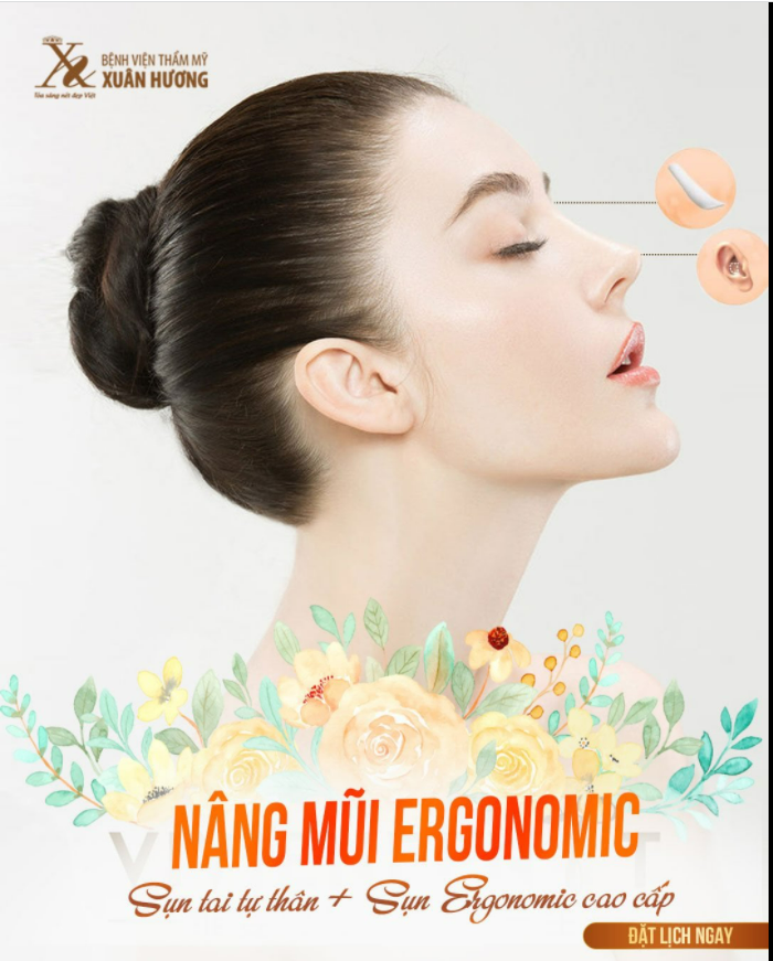 NÂNG MŨI ERGONOMIC CAO THANH THOÁT - ĐẸP TỰ NHIÊN NHỜ BÍ QUYẾT SỬ DỤNG SỤN NÂNG TẠI BVTM XUÂN HƯƠNG
