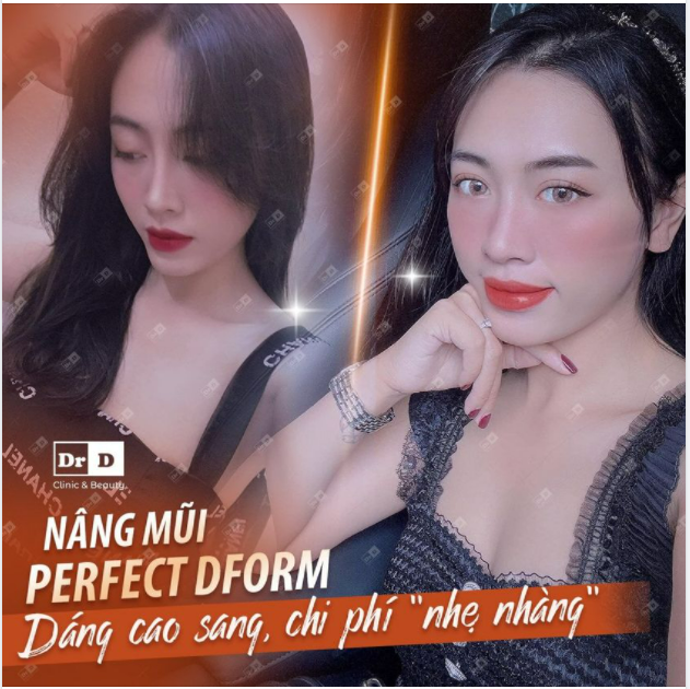 Nếu được bình chọn về một dáng mũi mà các cô gái nên thực hiện nhất thì DrD mạnh dạn gọi tên: Nâng mũi Perfect Dform