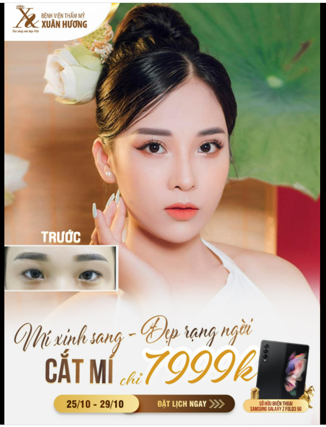 TÂN TRANG DIỆN MẠO - XINH BẬT THẦN THÁI NHỜ CẮT MÍ TẠI BVTM XUÂN HƯƠNG