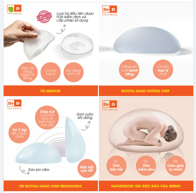 TRONG 4 LOẠI TÚI PHỔ BIẾN, TÚI ĐỘN NGỰC NÀO TỐT NHẤT HIỆN NAY?