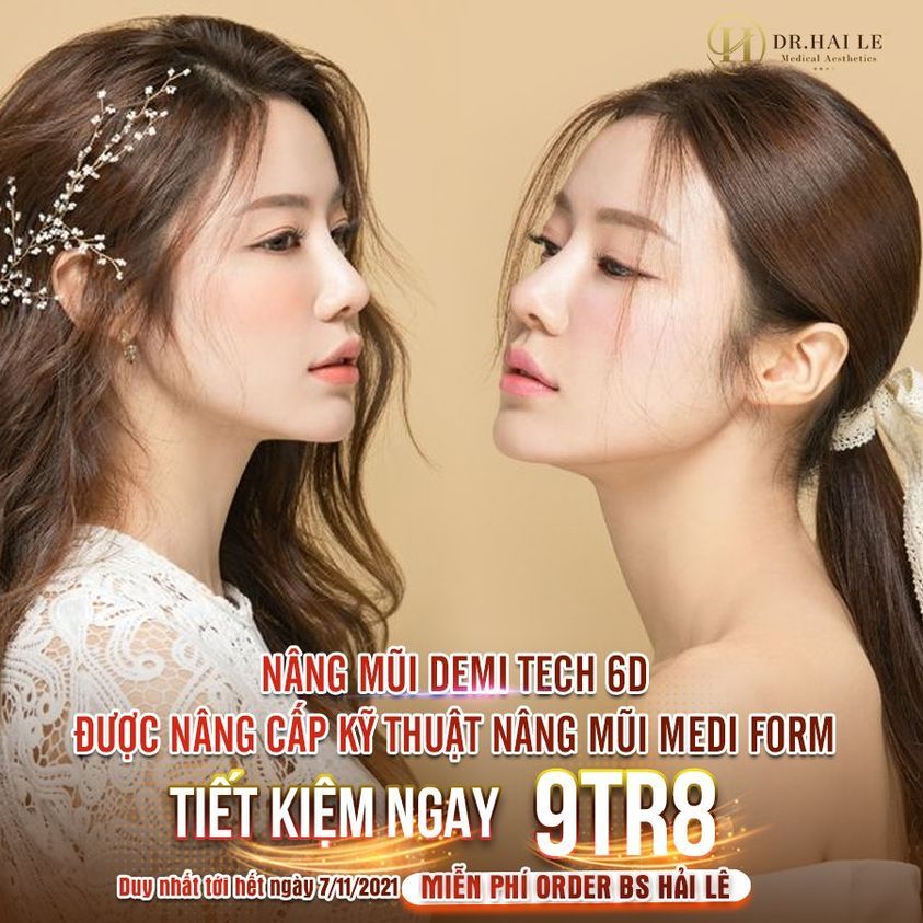 CƠ HỘI NÂNG MŨI MIỄN PHÍ ORDER BÁC SĨ HẢI LÊ - DUY NHẤT TRONG TUẦN VÀNG THẨM MỸ MŨI DR.HẢI LÊ