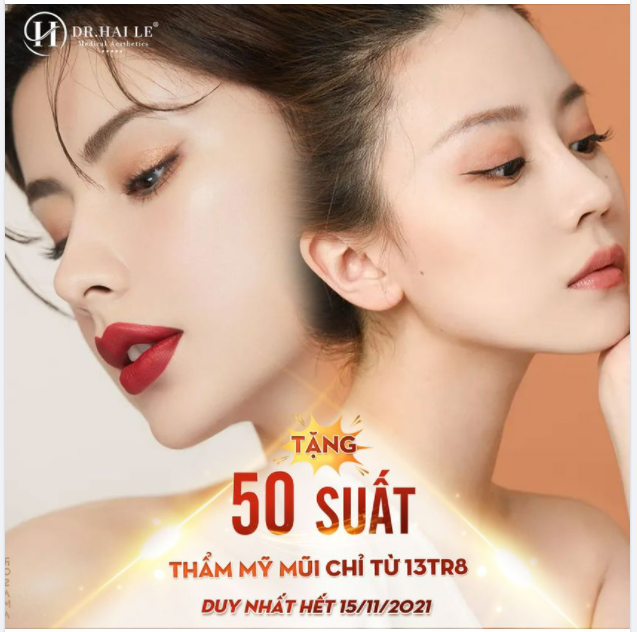 NÂNG MŨI THẨM MỸ - Chuẩn nhân trắc học không lo “phá tướng”
