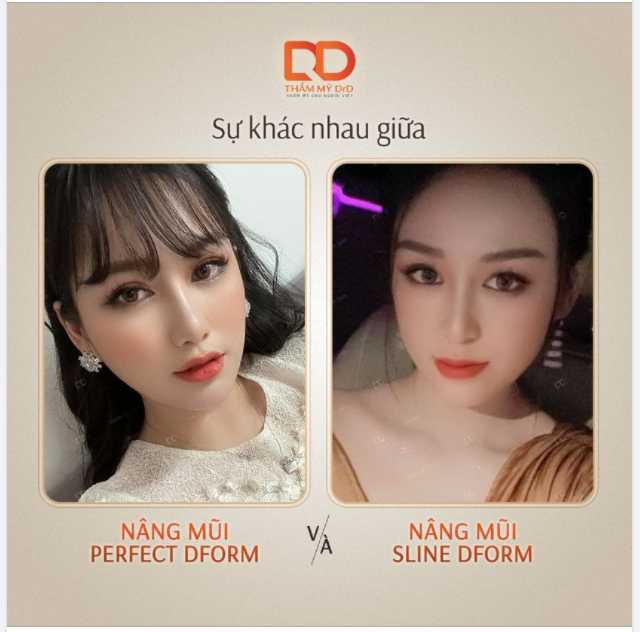 Sline Dform và Perfect Dform là 2 dáng mũi thoạt nhìn thì có vẻ giống nhau nhưng thực tế lại khác nhau hoàn toàn.