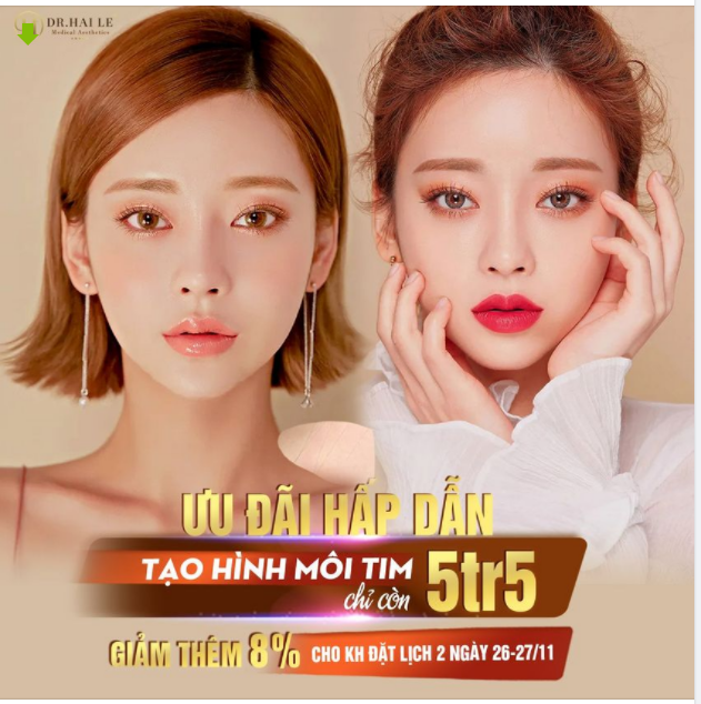 TẠO HÌNH MÔI TIM GỢI CẢM
