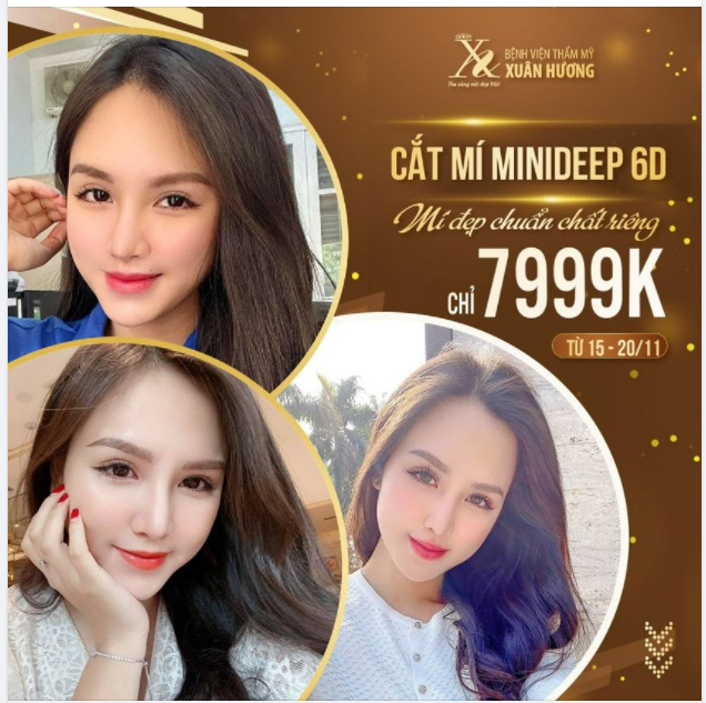 XINH ĐẸP BẬT CHẤT RIÊNG - TỰ TIN KHOE THẦN THÁI CÙNG CẮT MÍ MINIDEEP 6D TẠI BVTM XUÂN HƯƠNG
