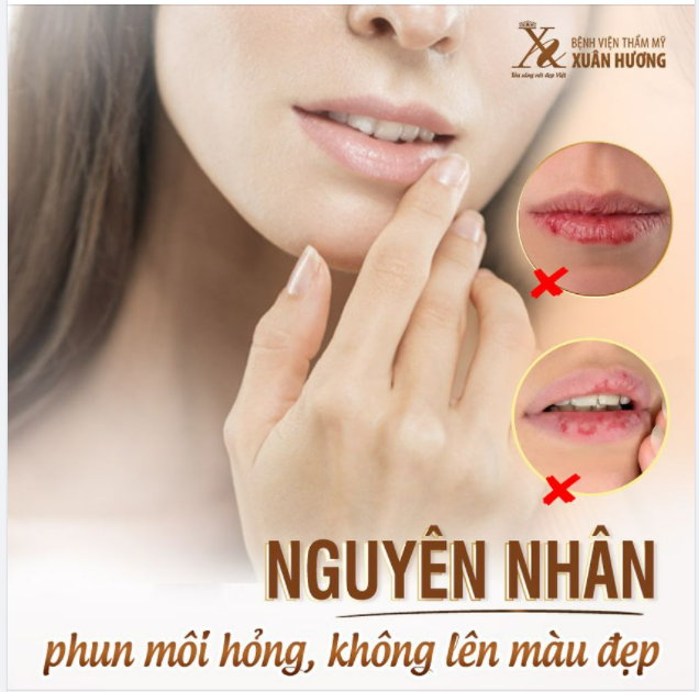 92% PHÁI ĐẸP PHUN MÔI HỎNG, KHÔNG LÊN MÀU ĐỀU DO NHỮNG NGUYÊN NHÂN NÀY