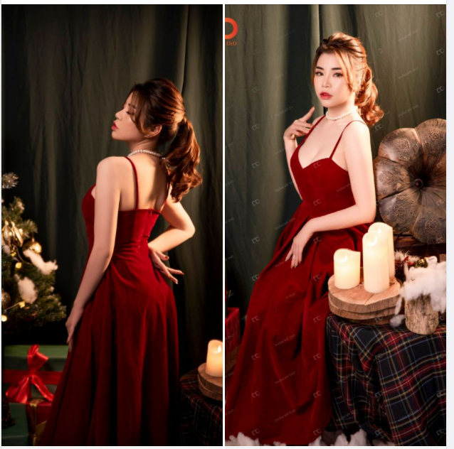 Đỏ rực rỡ đón Noel cùng nàng khách nâng ngực nhà DrD