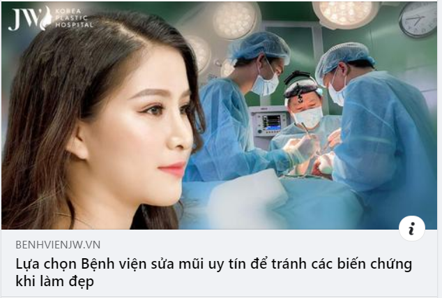 LỰA CHỌN BỆNH VIỆN SỬA MŨI UY TÍN TRÁNH CÁC BIẾN CHỨNG KHI LÀM ĐẸP