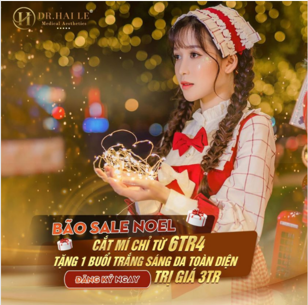 Noel đến gần Cắt mí siêu tiết kiệm. ĐỪNG BỎ LỠ! 