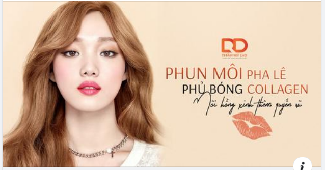 Phun môi pha lê phủ bóng collagen - Cho đôi môi thêm tươi tắn, căng mọng.