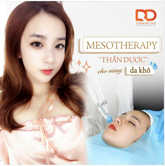 Không có da khô hay da thiếu nước, chỉ có da chưa được dưỡng Mesotherapy.