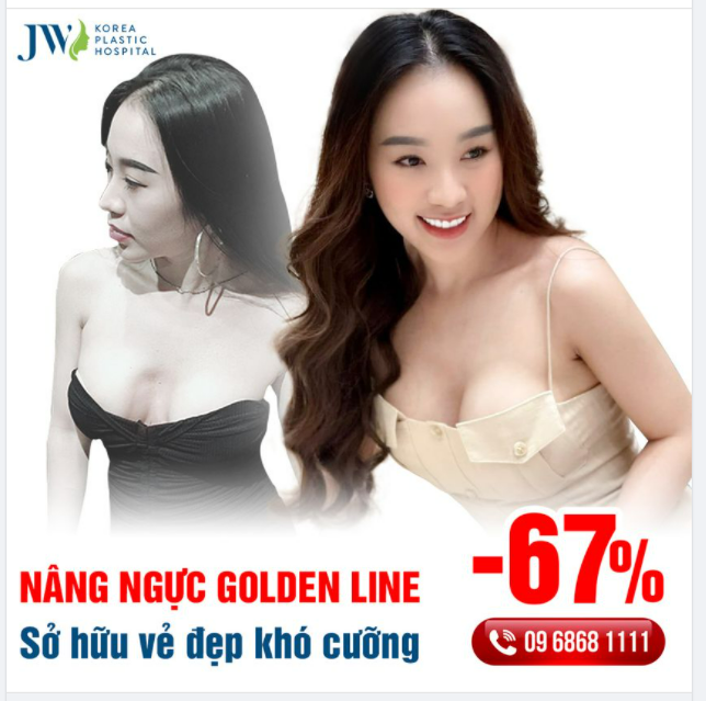 NÂNG NGỰC GOLDEN LINE - NGỰC CĂNG TRÒN SEXY KHÓ CƯỠNG