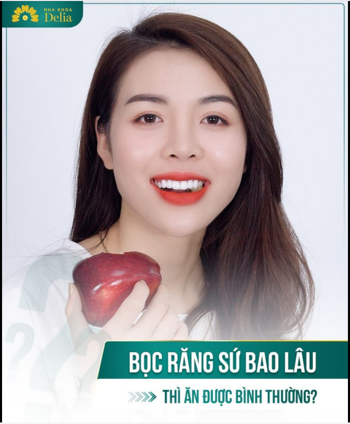 Bác sĩ từ Delia trả lời Ngay sau khi bọc răng sứ bạn đã có thể ăn nhai được như bình thường.
