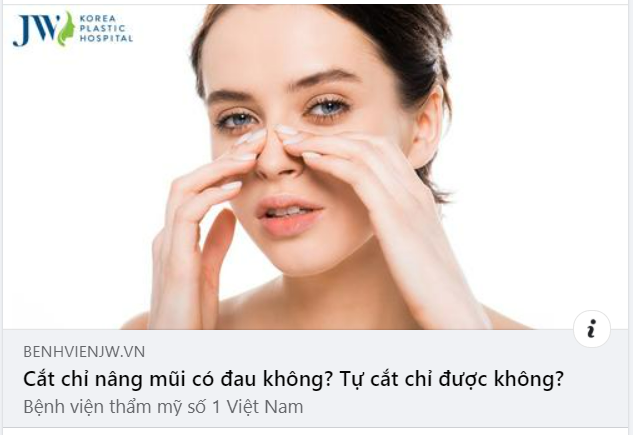 Cắt Chỉ Nâng Mũi Có Đau Không Tự Cắt Chỉ Được Không