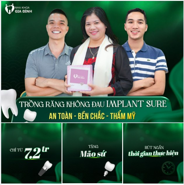 CẤY GHÉP IMPLANT TẠI NKGĐ AN TOÀN - BỀN CHẮC - THẨM MỸ