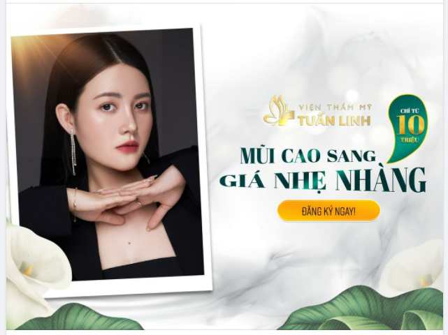 CHỈ 10 TRIỆU - CÓ NGAY DÁNG MŨI MƠ ƯỚC