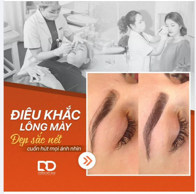 Điêu khắc lông mày - Đẹp sắc nét, cuốn hút mọi ánh nhìn