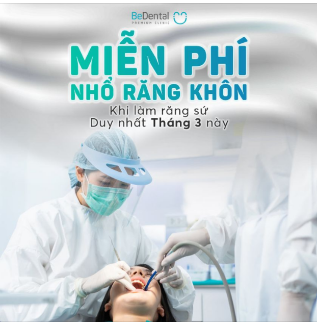 FREE NHỔ RĂNG 8 khi làm răng sứ tại Be tháng 3 này