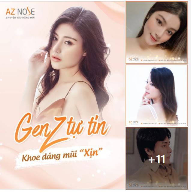 GEN Z TỰ TIN KHOE DÁNG MŨI CAO XINH