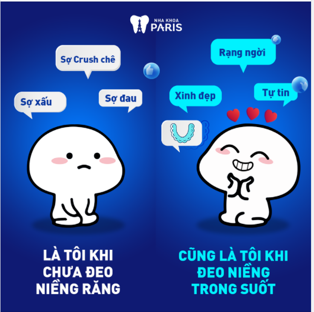 Làm nụ cười ngất ngây! Chút thôi! Được không Niềng răng xong thấy ngay, thấy sao một thế giới màu hồng