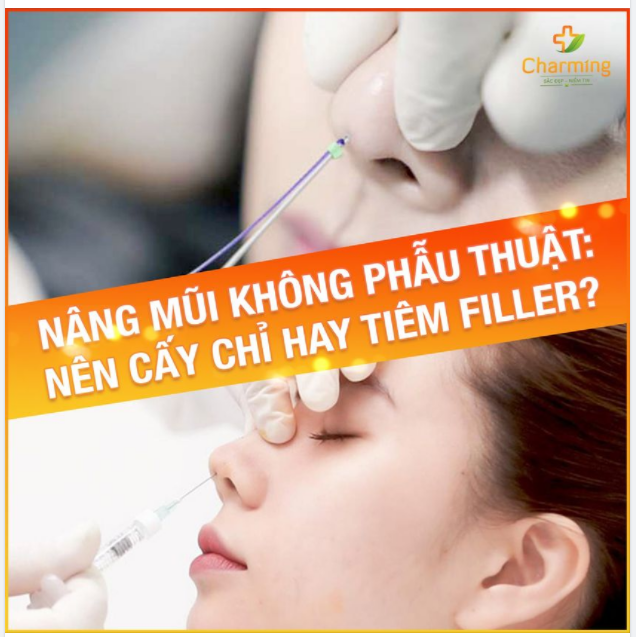 MUỐN NÂNG MŨI NHƯNG KHÔNG MUỐN PHẪU THUẬT VẬY THÌ NÊN TIÊM FILLER HAY CẤY CHỈ ĐÂY