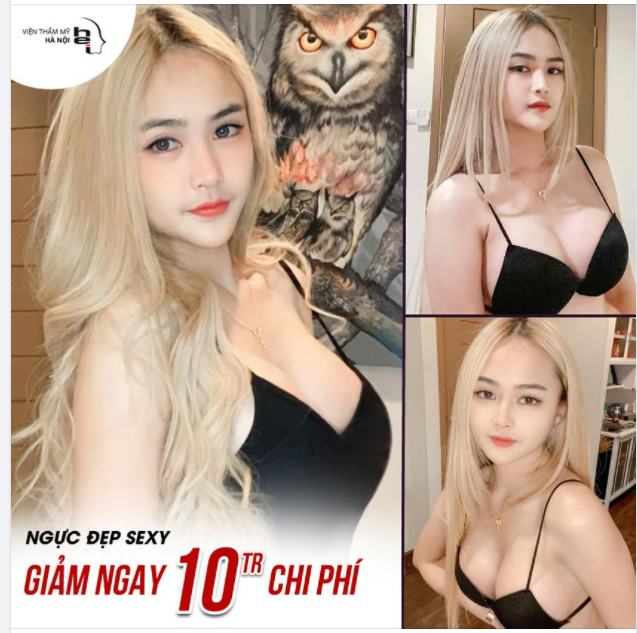 MUỐN NGỰC ĐẸP CHUẨN SEXY Tới ngay Viện thẩm mỹ Hà Nội