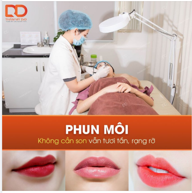 Phun môi - Không cần son vẫn tươi tắn, rạng rỡ.