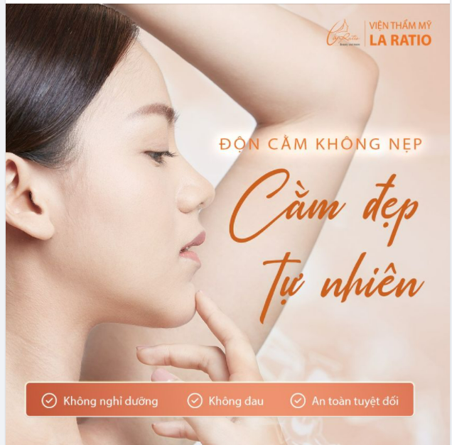 Tạo dáng cằm V-Line nhờ công nghệ độn cằm không nẹp tại La Ratio