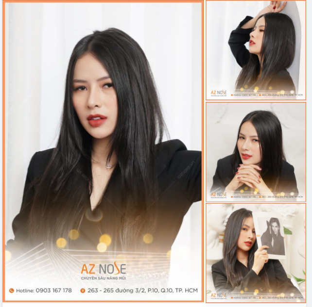 Thần thái miễn bàn cùng dáng mũi Sline cao sang