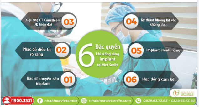 TRỒNG RĂNG IMPLANT TẠI VIET SMILE CÓ GÌ KHÁC BIỆT