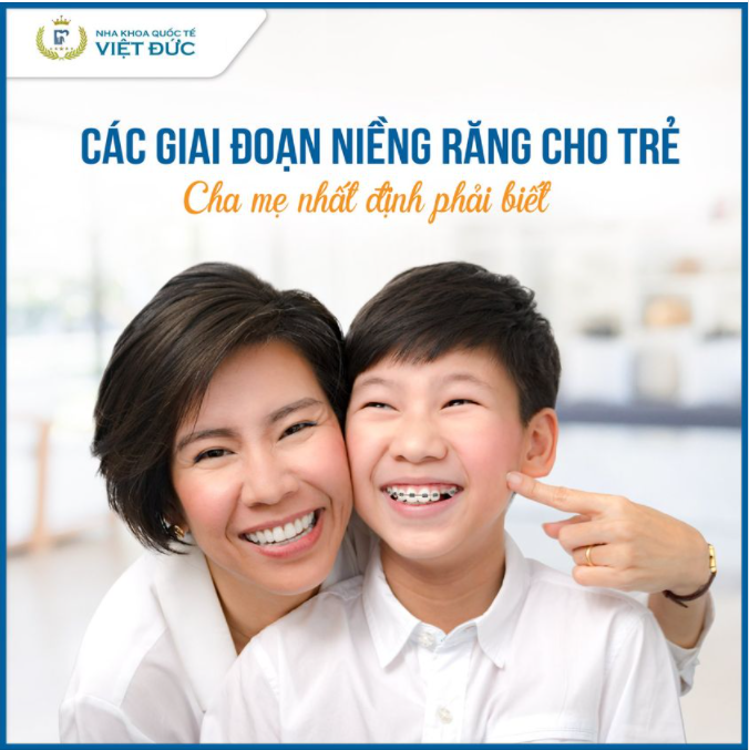 CÁC GIAI ĐOẠN NIỀNG RĂNG CHO TRẺ