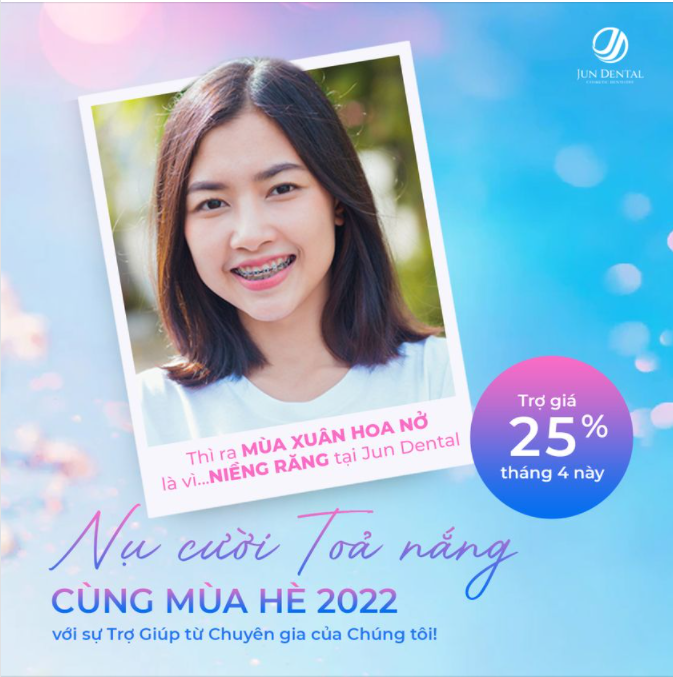 Mùa xuân hoa nở là vì …được niềng răng tại Jun Dental