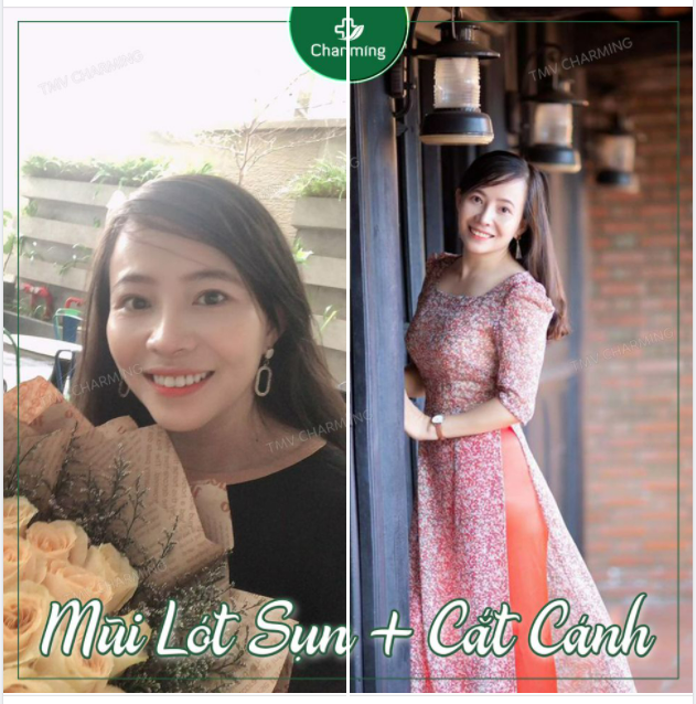 Chỉ nhìn từ xa xa là đã thoáng thấy sự duyên dáng, hài hoà trên gương mặt nàng khách.