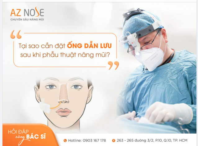 GIẢI ĐÁP VỀ ỐNG DẪN LƯU TRONG PHẪU THUẬT NÂNG MŨI