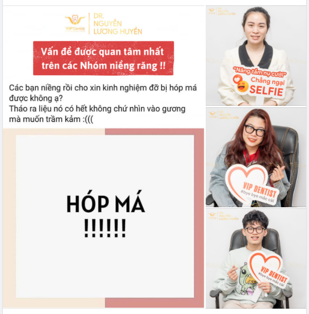 HÓP MÁ!!! NỖI ÁM ẢNH ĐƯỢC CHIA SẺ RẦM RỘ TRÊN CÁC NHÓM NIỀNG RĂNG
