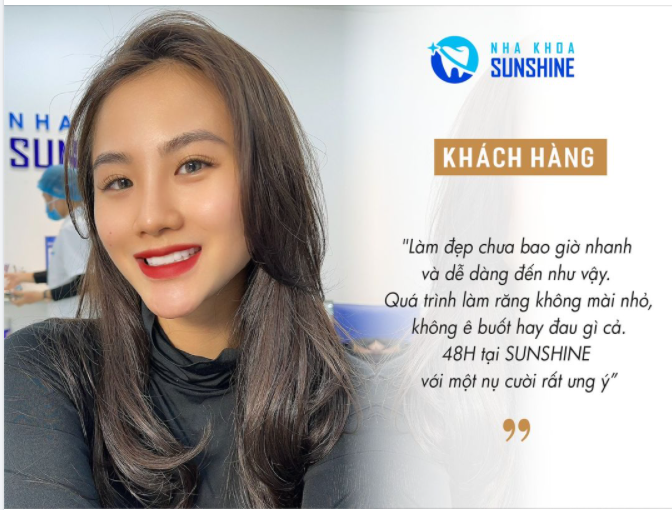Khách hàng nói gì sau khi thẩm mỹ răng sứ tại Sunshine