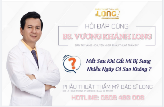 MẮT BỊ SƯNG SAU KHI CẮT MÍ CÓ SAO KHÔNG