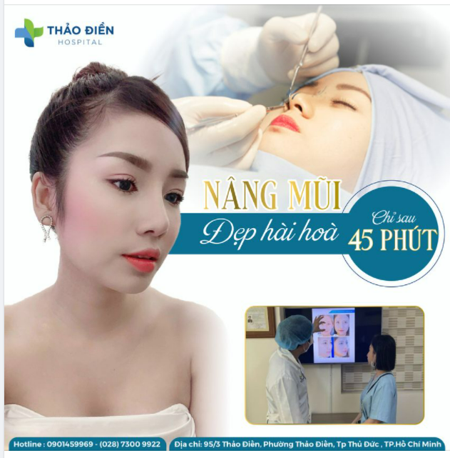 NÂNG MŨI ĐẸP HÀI HÒA CHỈ SAU 45 PHÚT