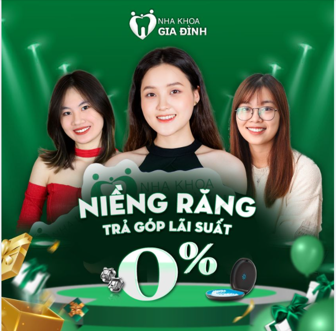 NIỀNG RĂNG TRẢ GÓP LÃI SUẤT 0%