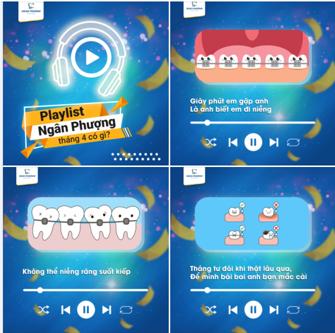 Tháng 4 rộn ràng với những giai điệu dành riêng cho đồng niềng, chỉ có tại Playlist của Nha khoa Ngân Phượng 