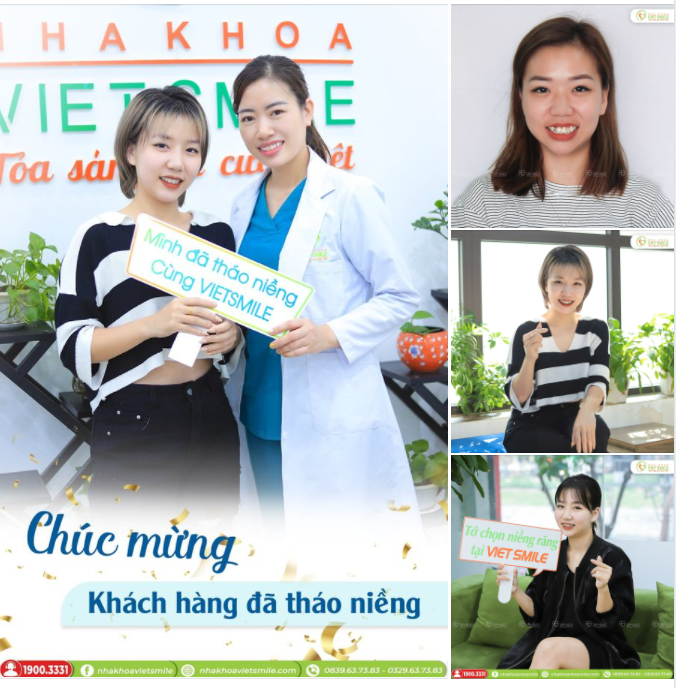 THÁO NIỀNG RĂNG HẾT HÔ, CHEN CHÚC CHO NỤ CƯỜI XINH