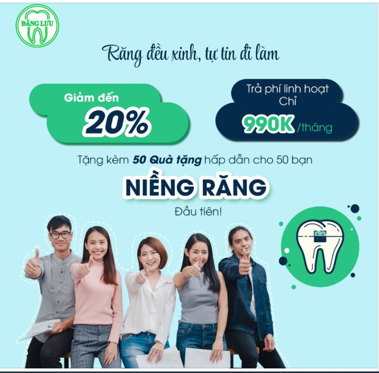 Tự tin đi làm với hàm răng đều đặn & nụ cười rạng rỡ!