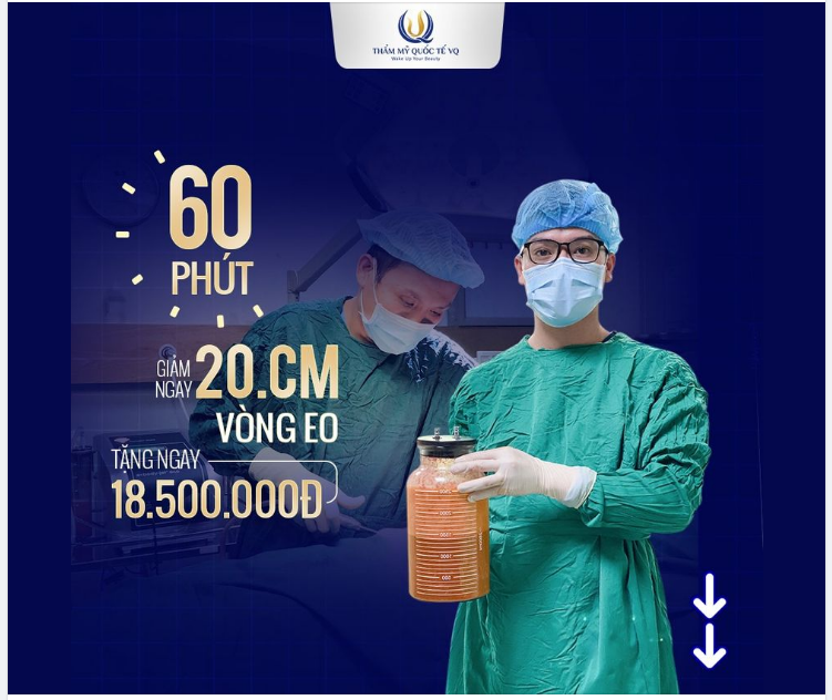 BỤNG 2 NGẤN MỠ Chỉ 60 phút HUỶ MỠ BODY JET EXTRA G i ả m liền 20c.m - Không phẫu thuật