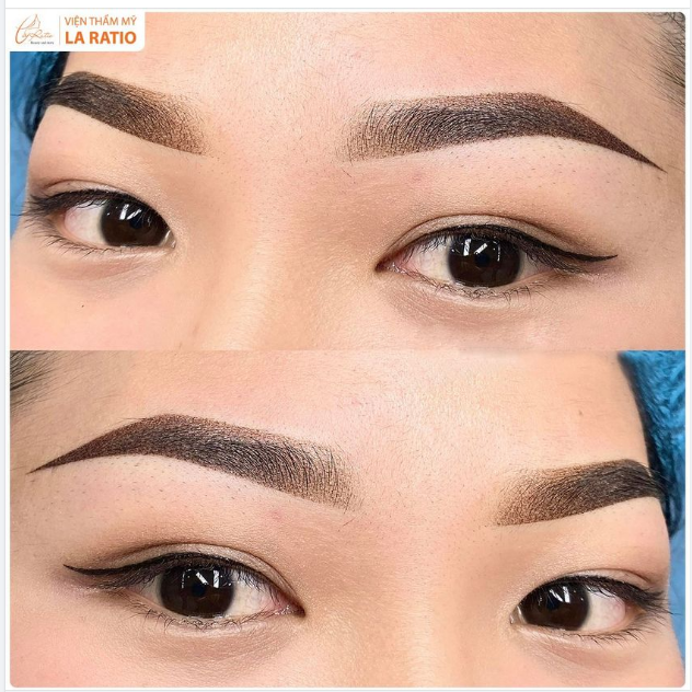 Khách hàng sau khi thực hiện COMBO mày mí tại La Ratio.