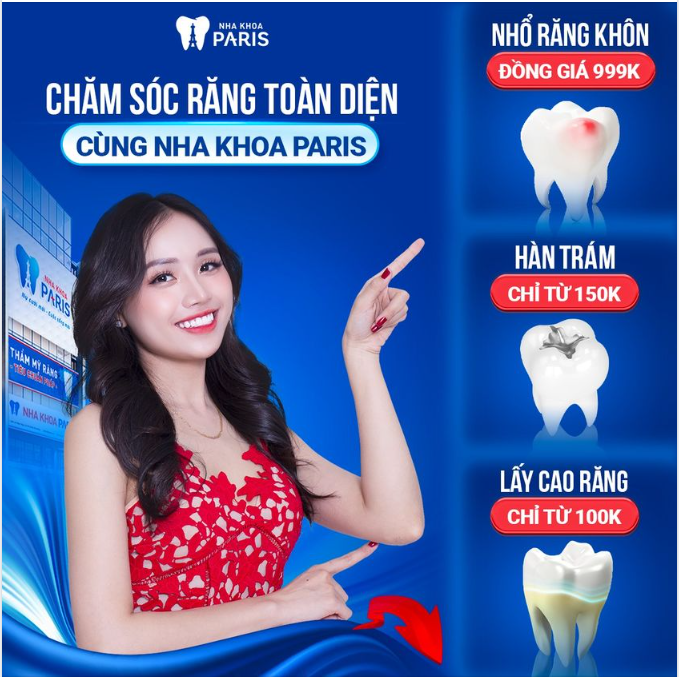 Lấy cao răng -  Điều trị tuỷ  -  Nhổ răng khôn...