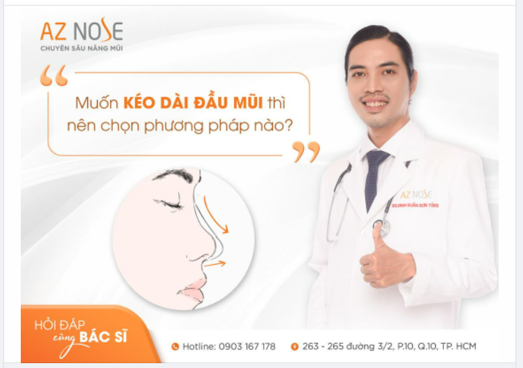 Muốn kéo dài đầu mũi thì chọn phương pháp nào