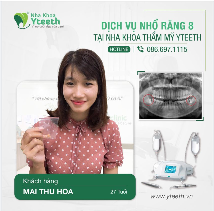 NHỔ RĂNG KHÔN AN TOÀN - NHANH CHÓNG - TIẾT KIỆM TẠI NHA KHOA THẨM MỸ YTEETH
