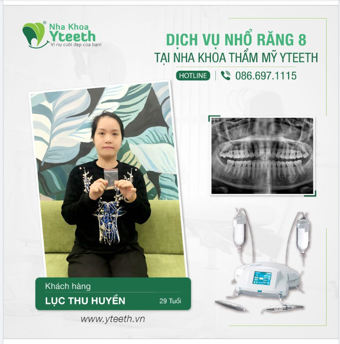 NHỔ RĂNG KHÔN MỌC NGẦM CỰC THOẢI MÁI, DỄ CHỊU