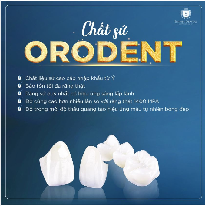 ORODENT- DÒNG SỨ CAO CẤP ĐƯỢC BẢO CHỨNG BỞI NHỮNG KHÁCH HÀNG KHÓ TÍNH NHẤT