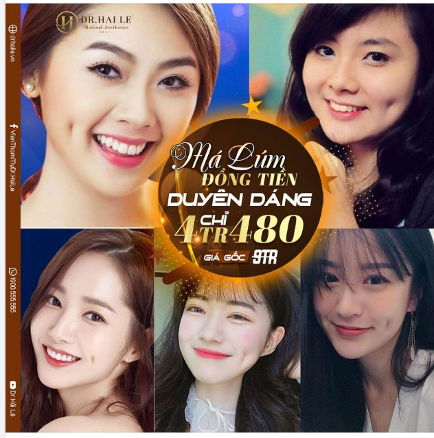 TẠO HÌNH MÁ LÚM ĐỒNG TIỀN - TẠO NÉT DUYÊN KHÁC BIỆT